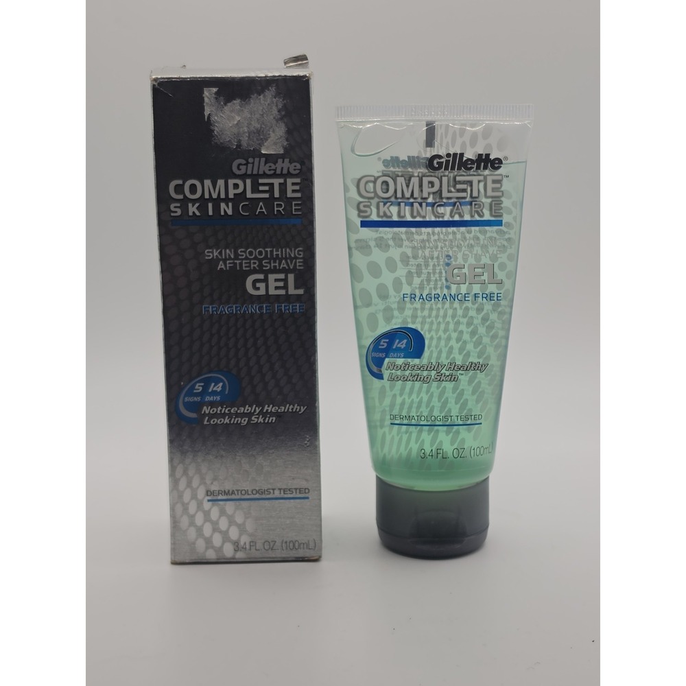 2004 Gillette Complete Skincare Fragrance Free After Shave Gel 3.4oz New Box